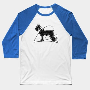 Schnauzer Dog Baseball T-Shirt